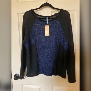 Francesca's Light Weight Color Blocked Sweater